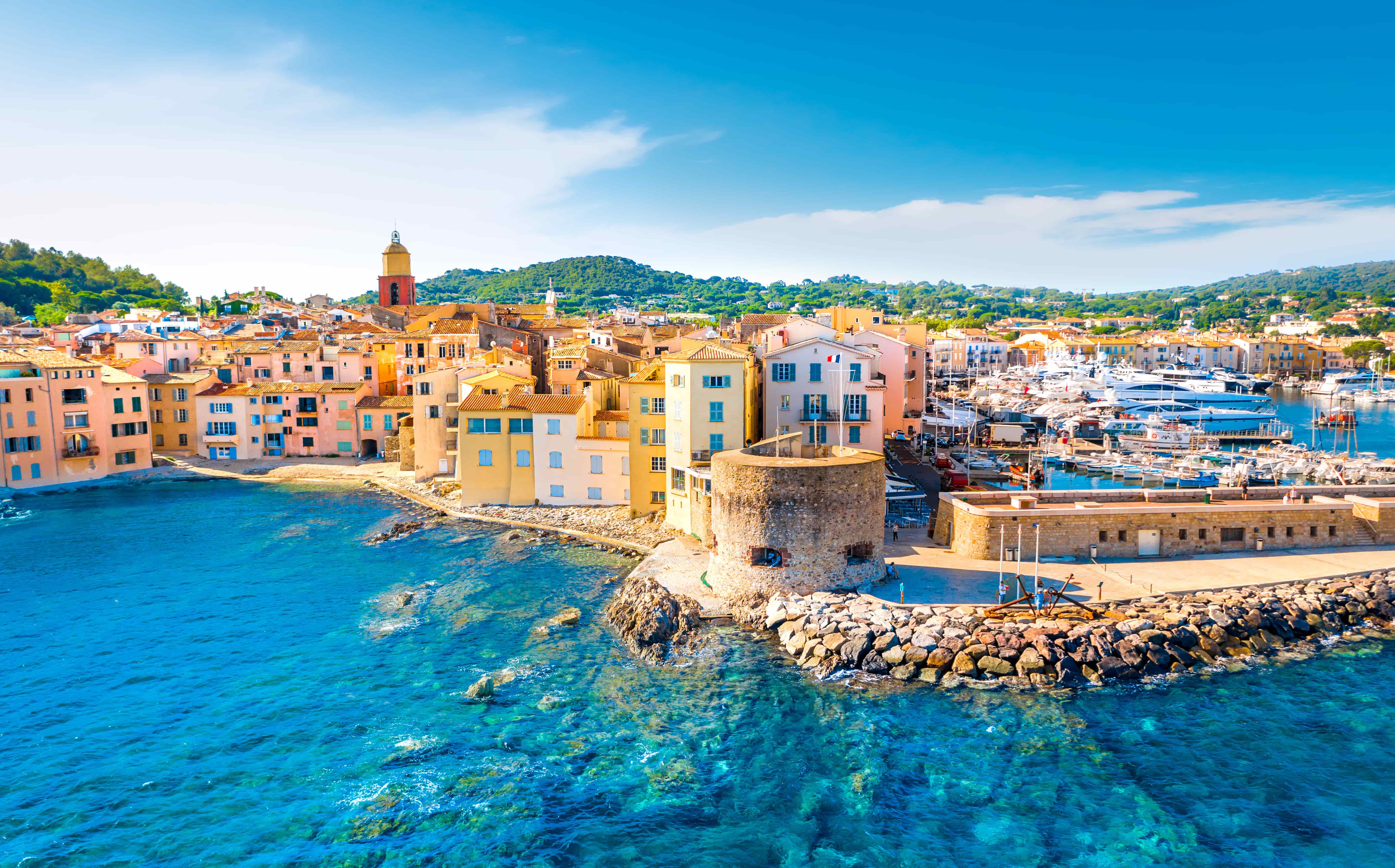 View of the Cote D Azur in France