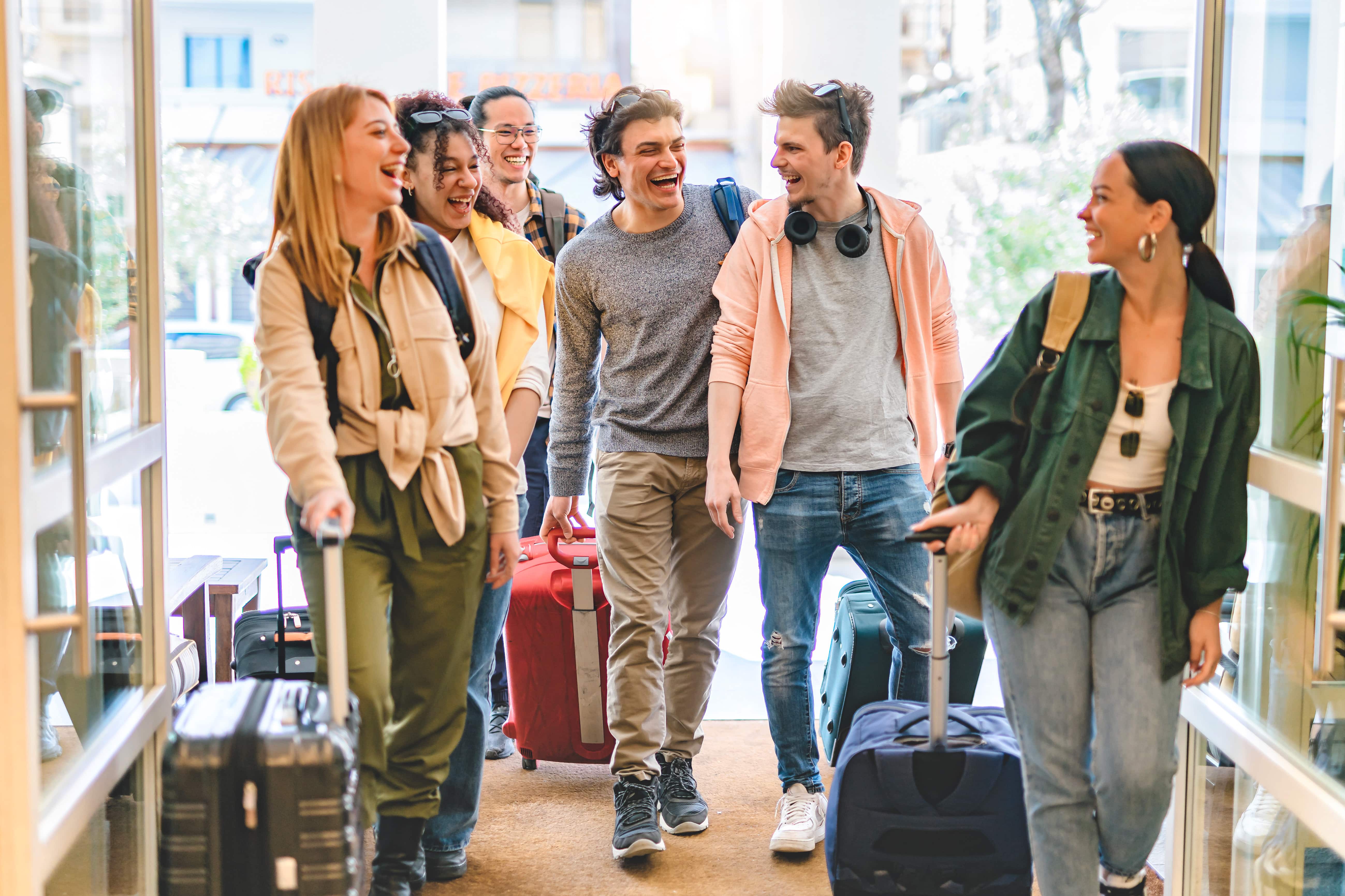 Millenials and gen z travelling