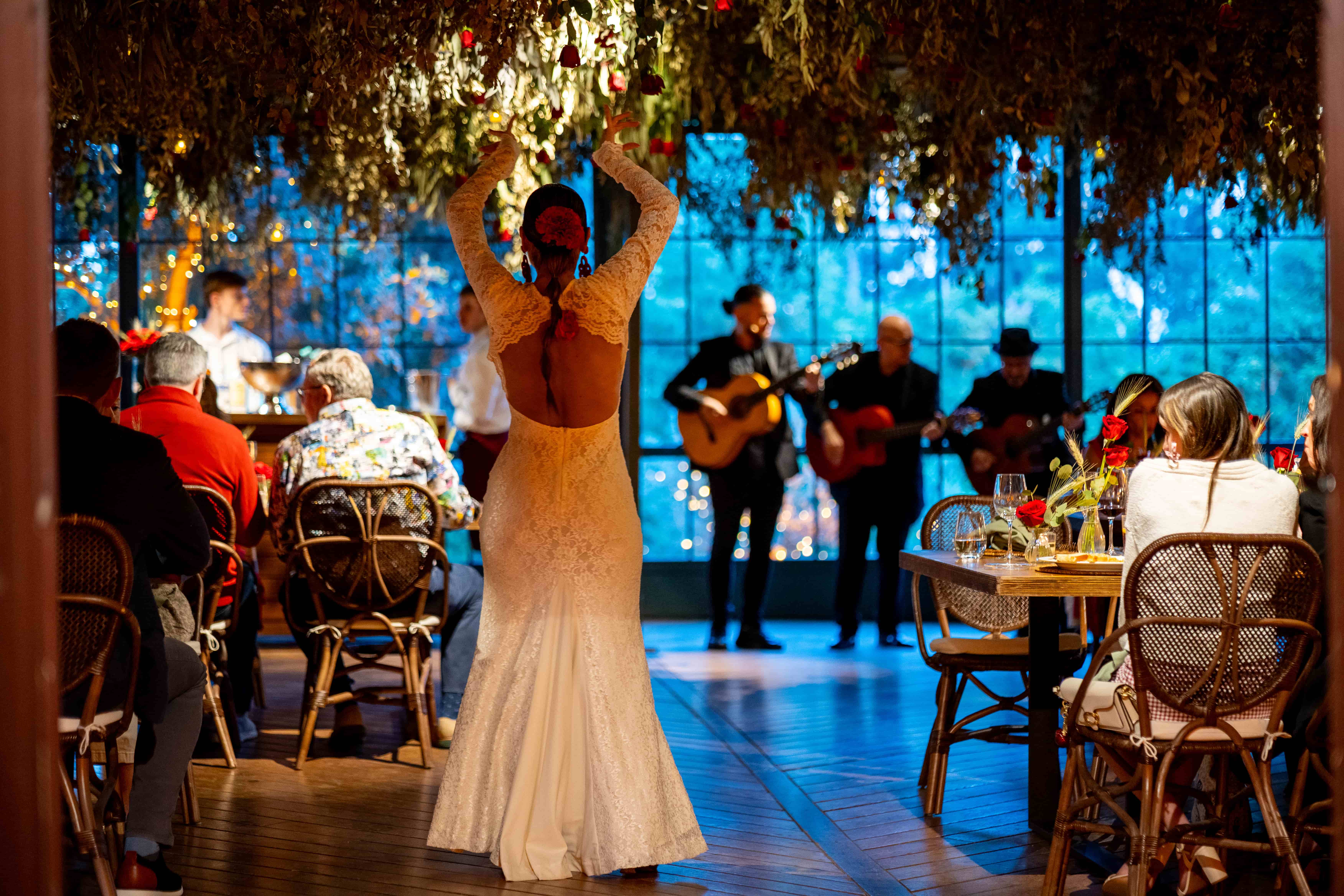 Spanish dancer performing for private event