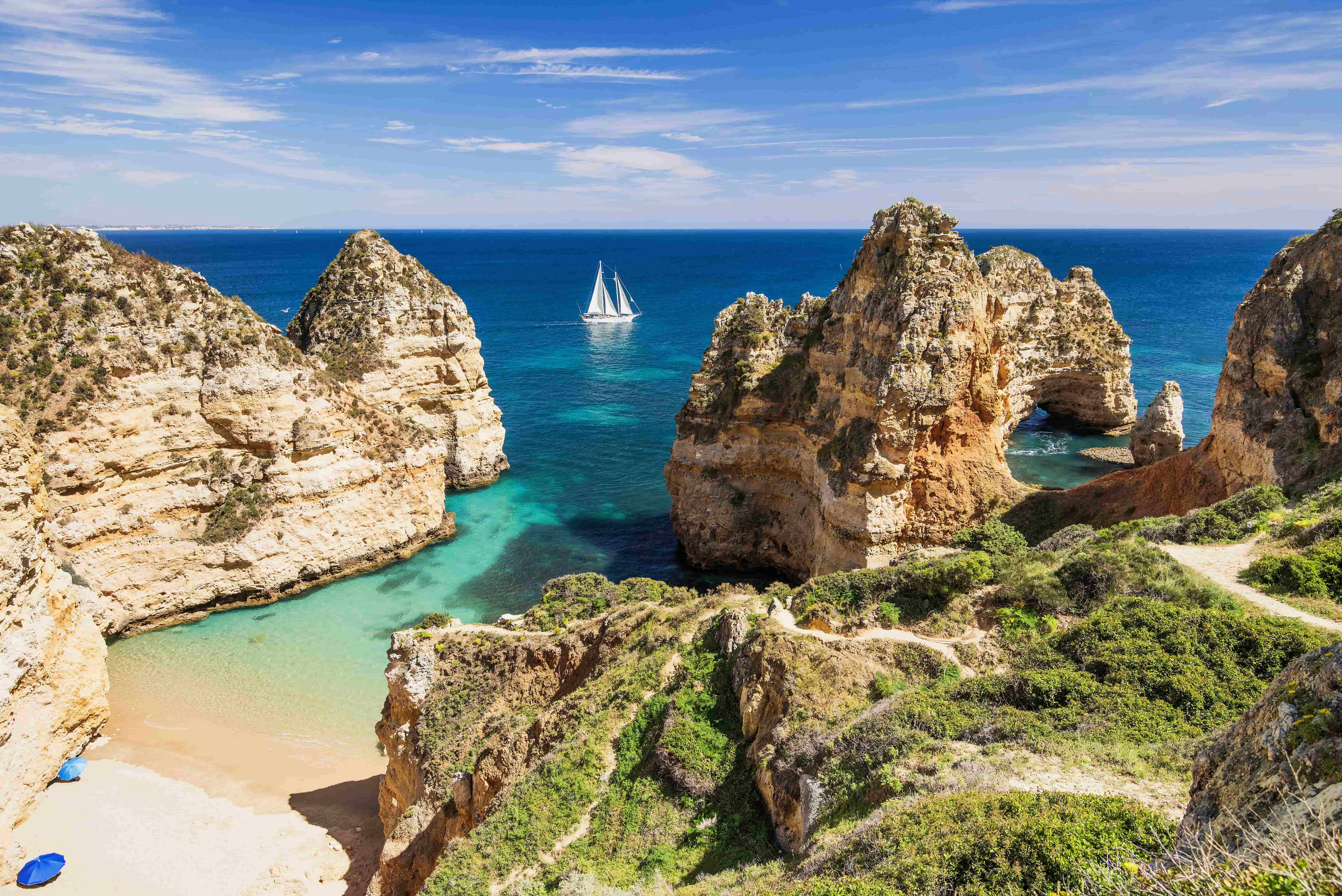 coast in the Algarve Portugal