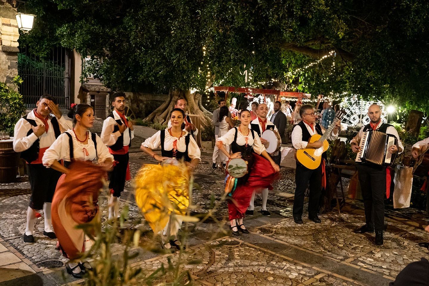 performers during corporate event