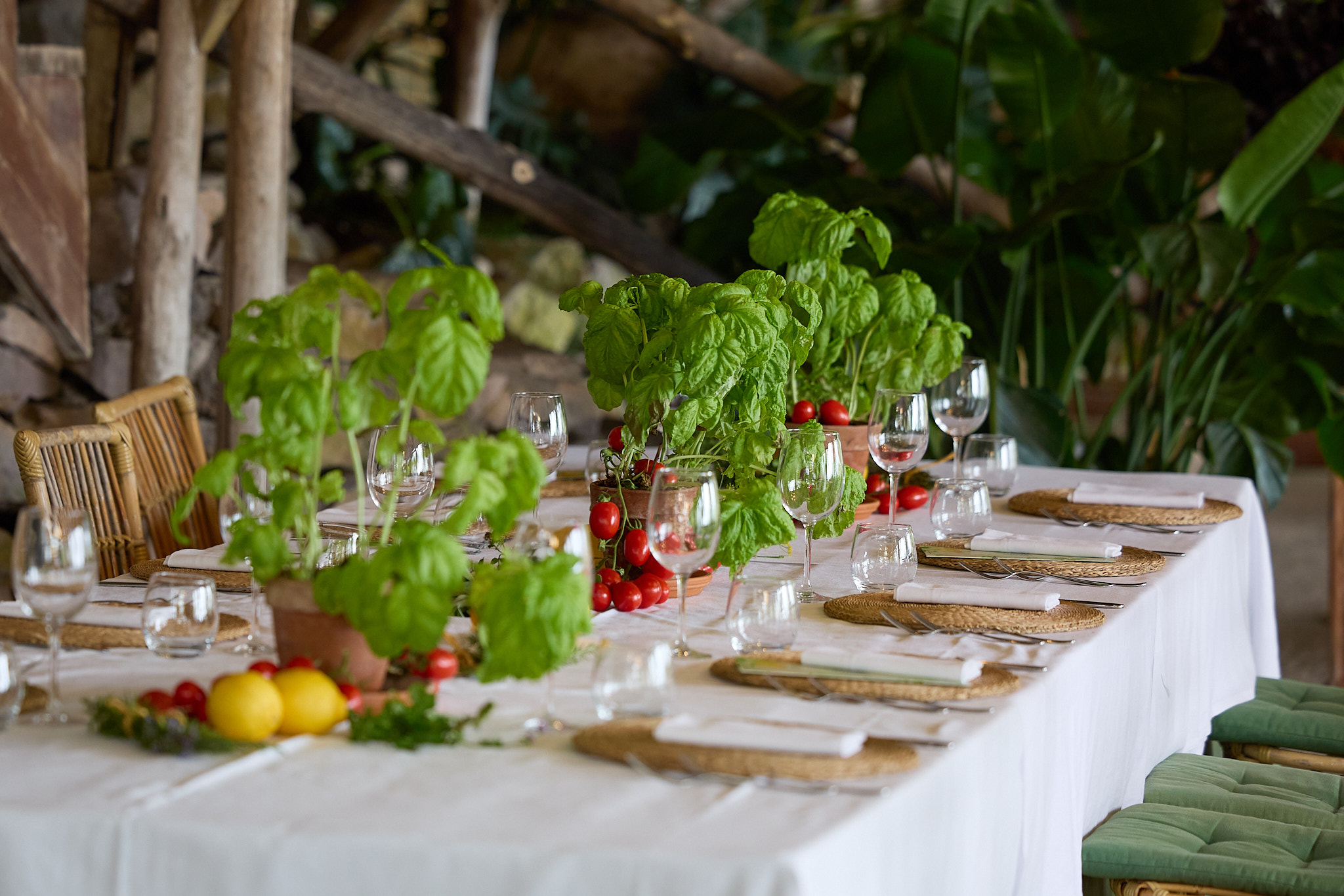 sustainable event set up