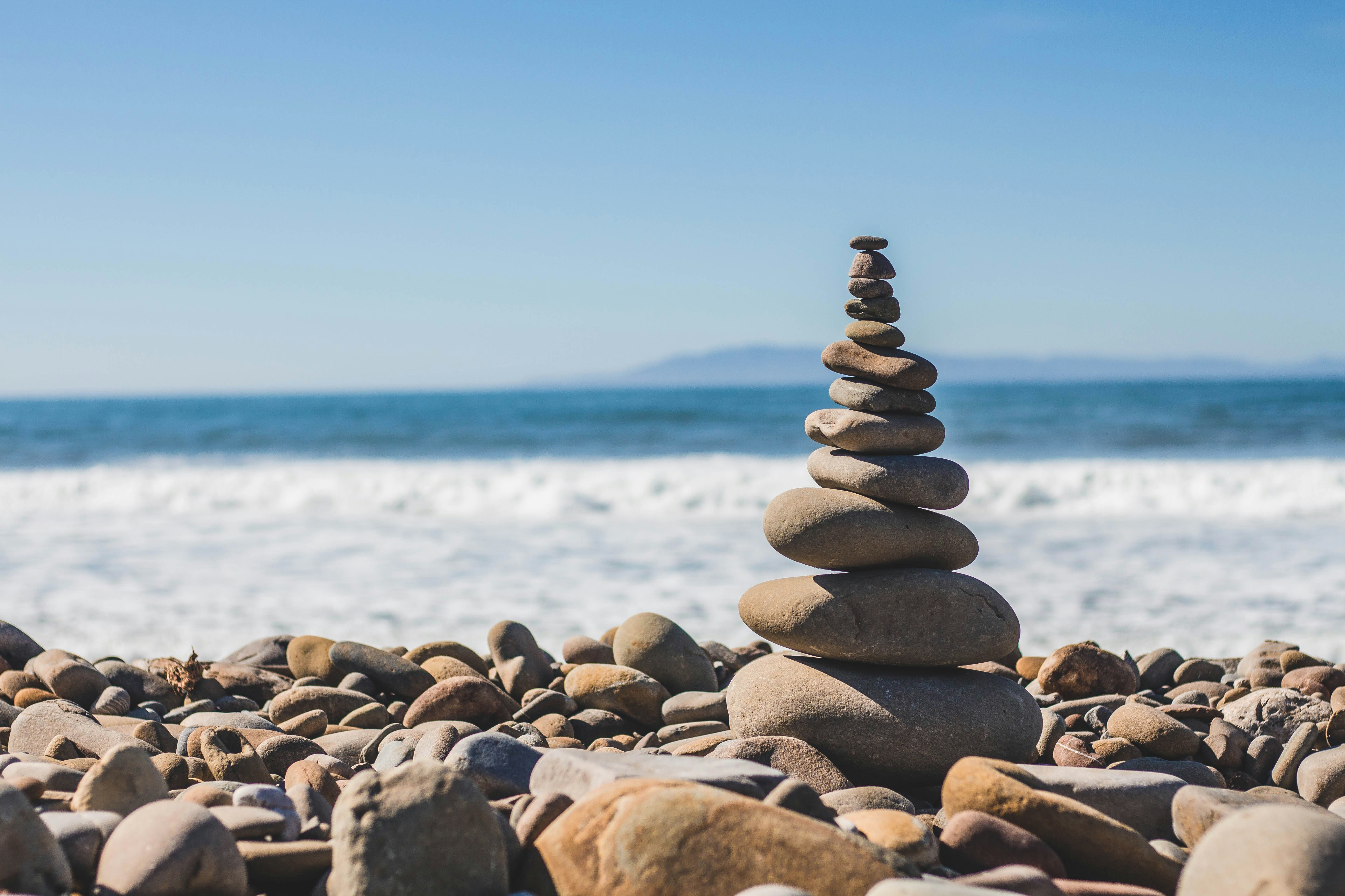 stones symbolising mental wellness