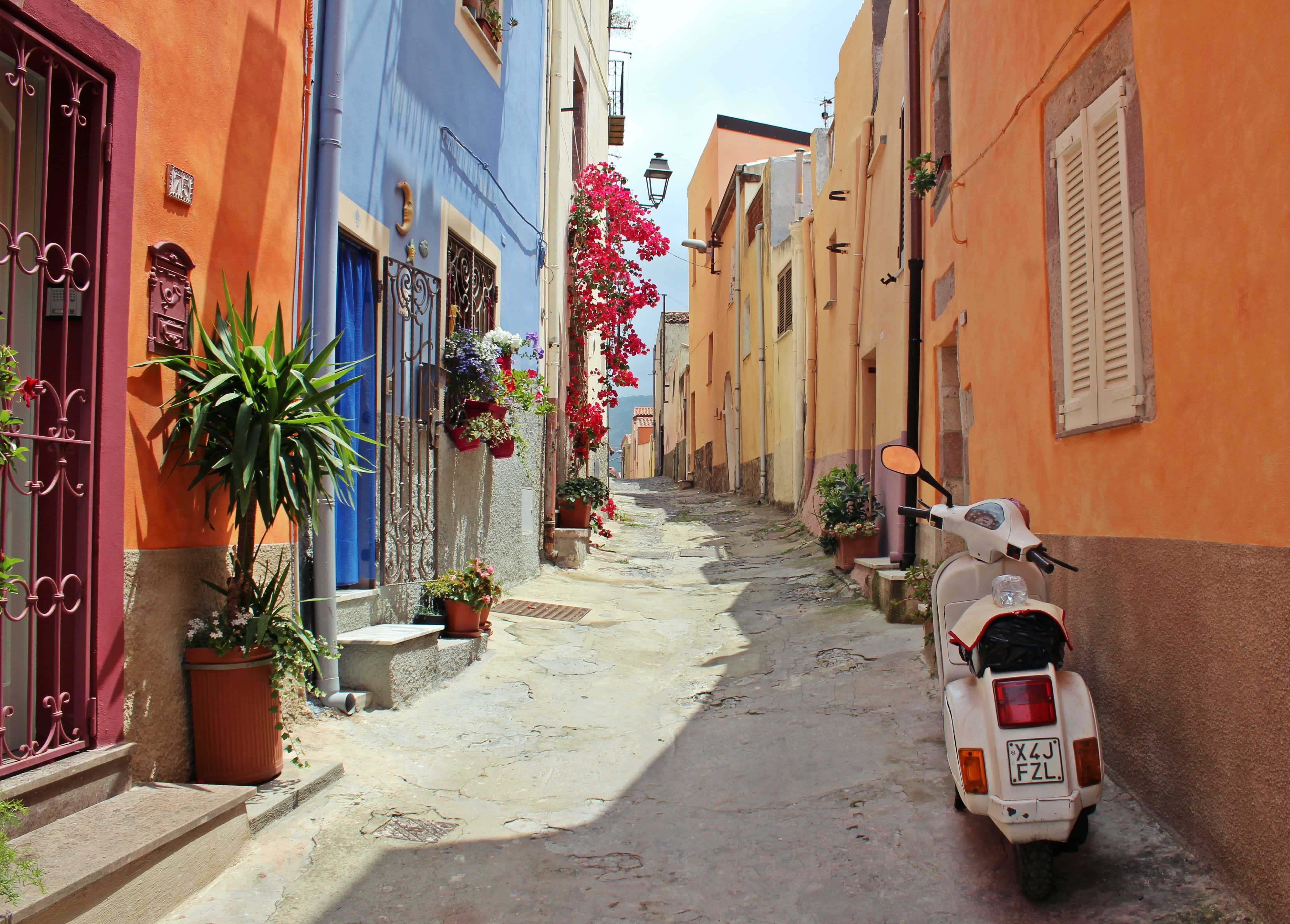 typical street in Italy