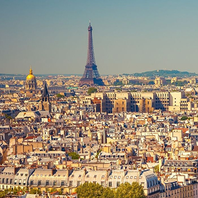 View of Paris and Tour Eiffel