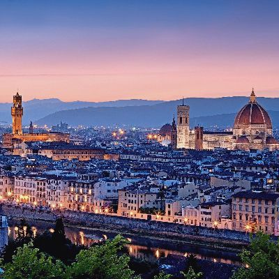 Florence skyline at sunset