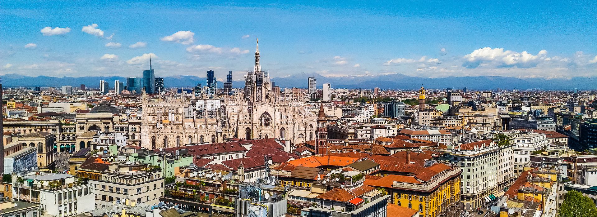 View of Milan and the Duomo