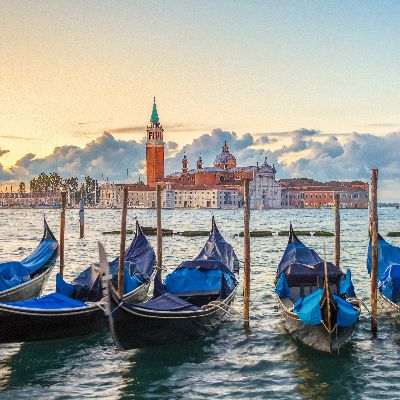 Gondolas in Venice