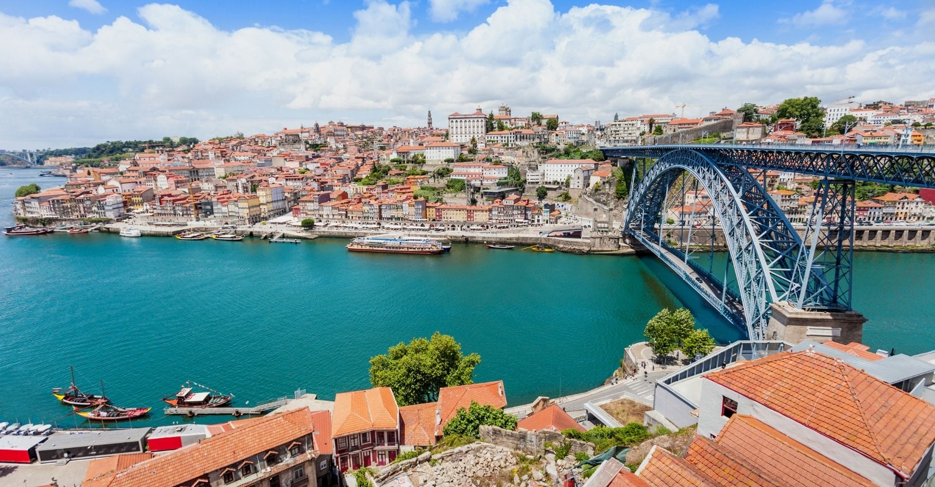 Skyview of Porto and bridge