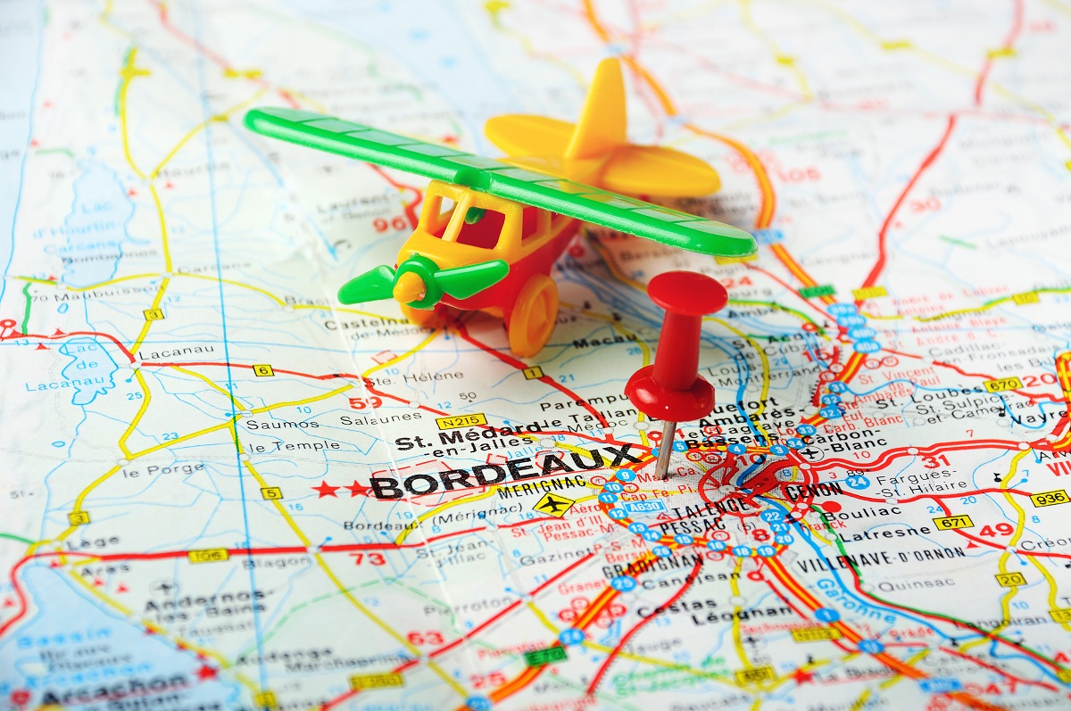 map of Bordeaux